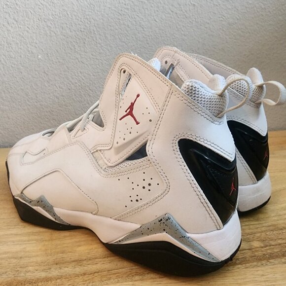 Air Jordan True Flight White Cement Basketball Sneakers 342964-104 Mens 12 main image 9